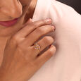 Heartfelt Sparkle 14KT Gold & Diamond Ring,,hi-res view 2