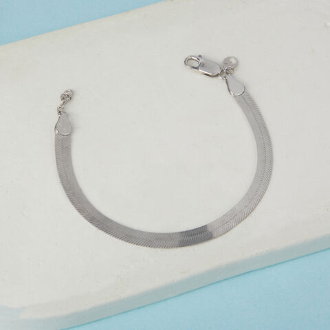 Smooth Glide Silver Bracelet