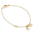 14KT Yellow Gold Wavy Evil Eye Bracelet,,hi-res view 4