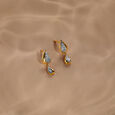 Teardrop Whisper 14 Kt Gold & Diamond Drop Earrings,,hi-res view 1