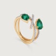 Verdant Vista 14KT Emerald & Diamond Ring,,hi-res view 4