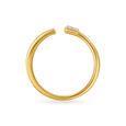 14KT Yellow Gold Diamond Finger Ring,,hi-res view 3