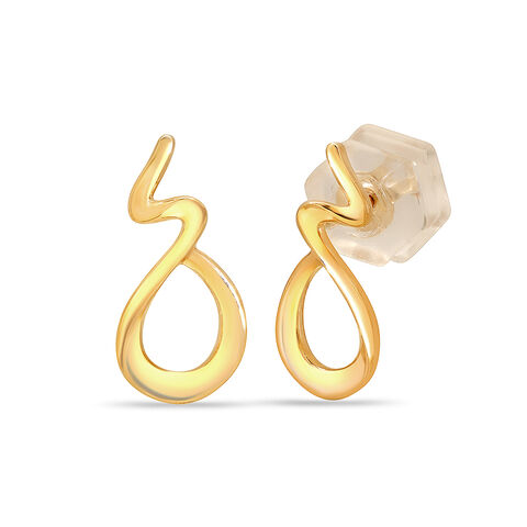 14KT Golden Classic Stud Earrings