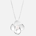 Timeless Petal Pearl Silver Pendant,,hi-res view 3