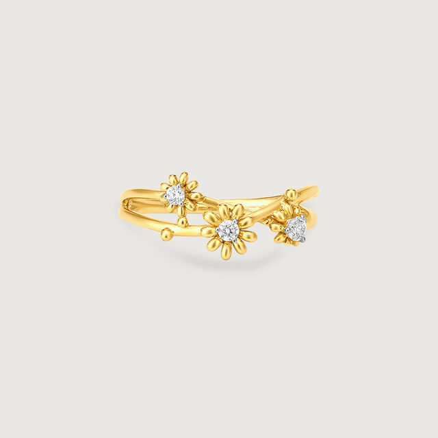 Dewdrop Daisy Diamond Ring,,hi-res image number null