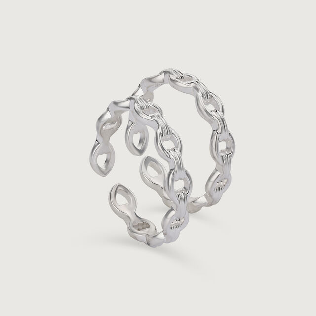 Linked Splendour Silver Toe Ring for Women,,hi-res image number null