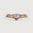 Enchanted Heart 14 kt Gold & Diamond Ring,,hi-res view 3