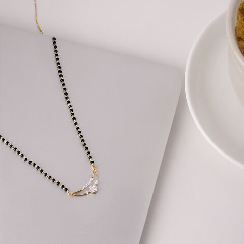 Celestial Embrace Gold and Diamond Mangalsutra