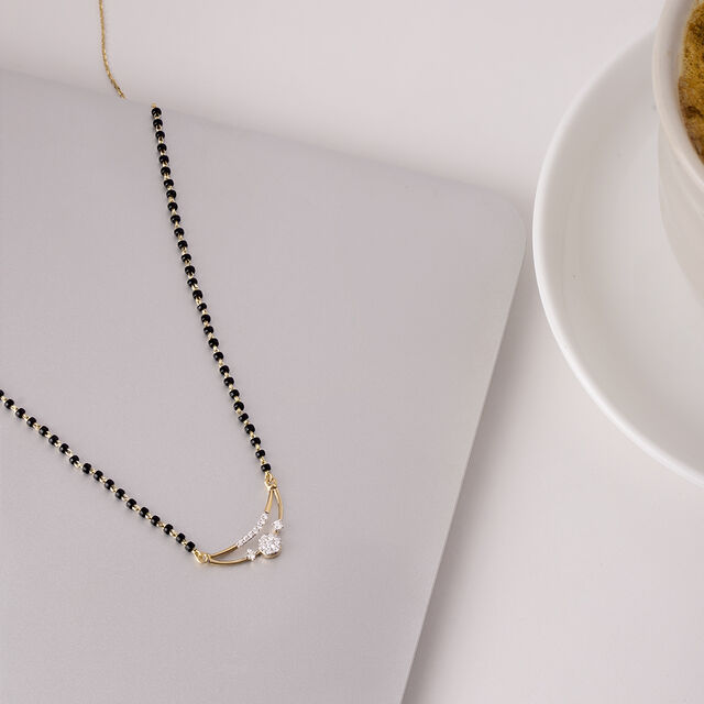 Celestial Embrace Gold and Diamond Mangalsutra,,hi-res image number null