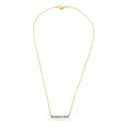 Morse Code Gold & Diamond Necklace,,hi-res view 1