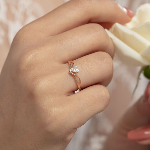 Enchanted Heart 14 kt Gold & Diamond Ring