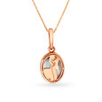 Mia 14KT Rose Gold Topaz Aries Birthstone Pendant,,hi-res view 3