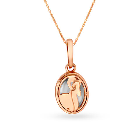 Mia 14KT Rose Gold Topaz Aries Birthstone Pendant
