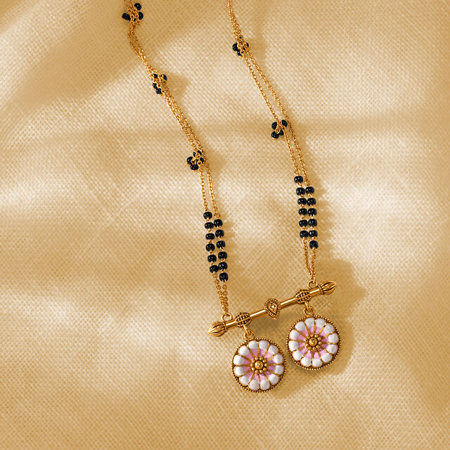 Floral Vati Mangalsutra,,hi-res image number null