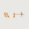 Sonata Sparkle 14KT Gold Stud Earrings,,hi-res view 4