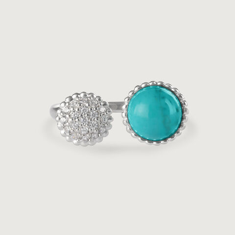 Turquoise Oasis Silver Finger Ring