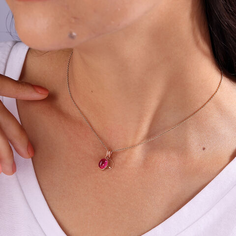 Charming 14kt Libra Birthstone Gold Pendant