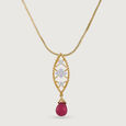 Disco Shine Diamond & Ruby Pendant,,hi-res view 3