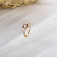 Basketry Elegance Gold and Diamond Finger Ring,,hi-res view 1