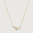 Draped Sparkle 14 Kt Gold & Diamond Necklace,,hi-res view 3