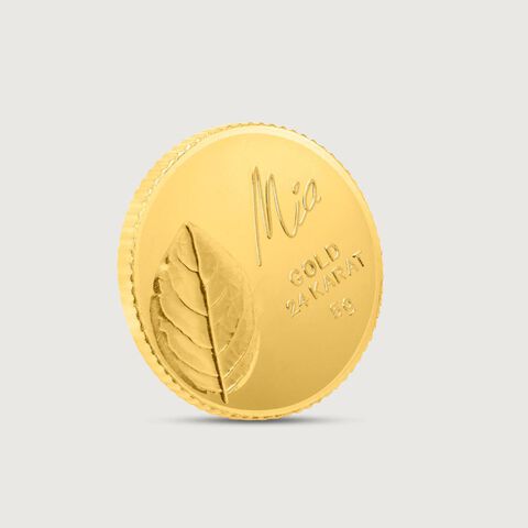5 GM 24 Karat Tulsi Gold Coin