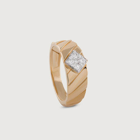 Love Fantasy Gold & Diamond Finger Ring for Men