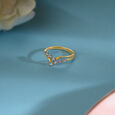 Sculpted Sparkler 14KT Gold & Diamond Ring,,hi-res view 1