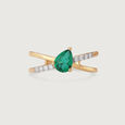 Verdant Radiance 14KT Gold & Diamond Ring,,hi-res view 3