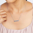 Blue Horizon Silver Necklace,,hi-res view 2