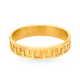 Scintillating 22 Karat Gold Wave Pattern Finger Ring,,hi-res view 2