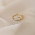 Twined Radiance 14 Kt Gold & Diamond Ring,,hi-res view 1