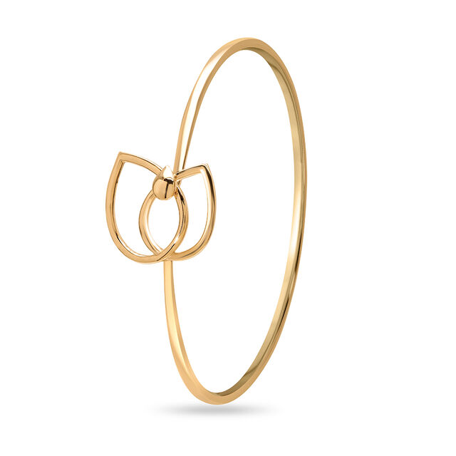 14KT Yellow Gold Interwoven Elegance Bangle,,hi-res image number null
