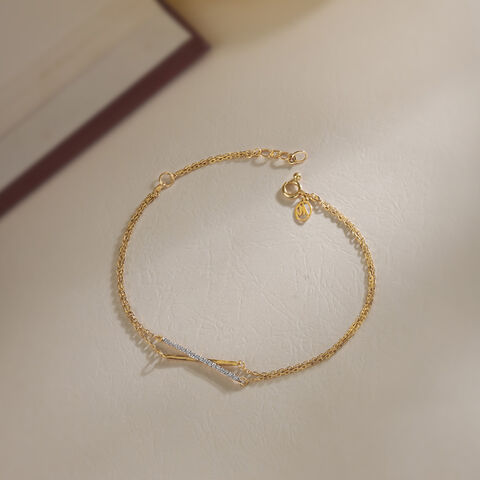 Radiant Fusion 14KT Gold & Diamond Bracelet