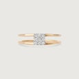 Lustrous Divide 14KT Gold & Diamond Ring,,hi-res view 3