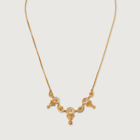 Mystical Warli Charms 22KT Gold Necklace