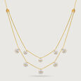 Mystic Moon 14 Kt Gold and Diamond Necklace,,hi-res view 3