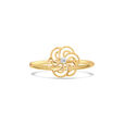 14KT Yellow Gold Iconic Sparkle Diamond Finger Ring,,hi-res view 2