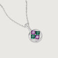 Amethyst & Ivy Bloom Silver Pendant for Women,,hi-res view 3