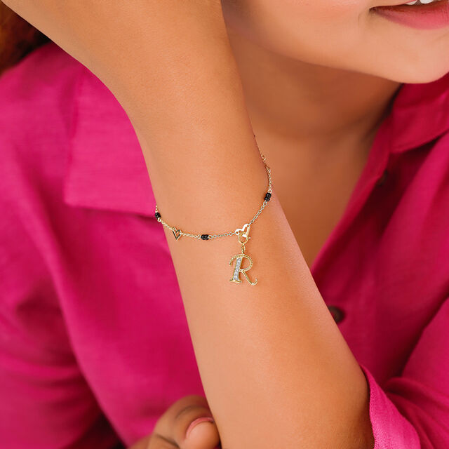 Mia Sutra DIY with Alphabet Charms- R,,hi-res image number null