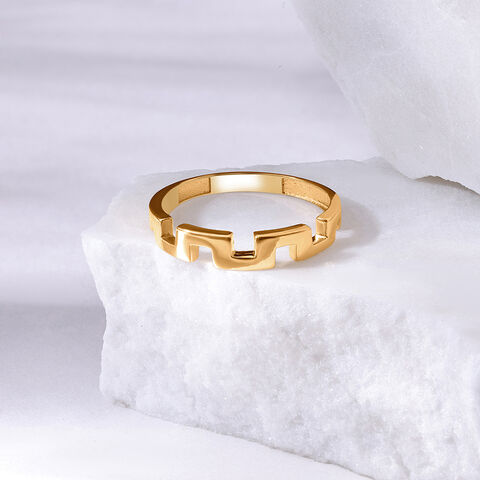 Architectural Allure 18KT Gold Ring