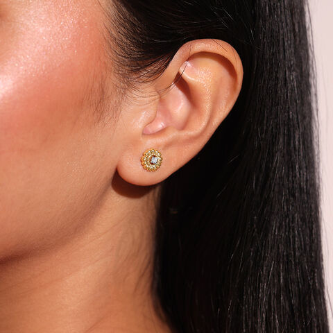 Daisy Blossom Diamond Stud Earrings