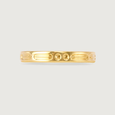 Heartfelt Band 18KT Gold Couple Ring-Single Piece