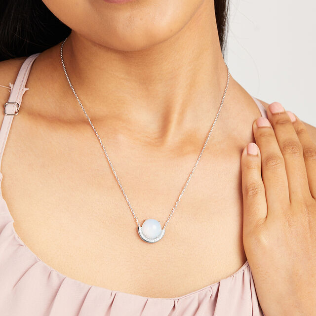 Blue Dream Silver Necklace,,hi-res image number null