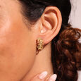 Flutter Bloom Gold bracelet Earrings,,hi-res view 2