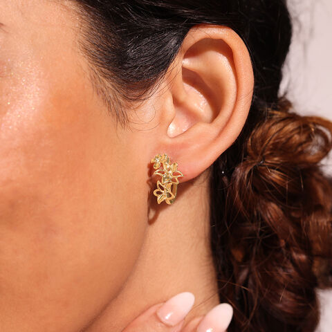 Flutter Bloom Gold bracelet Earrings