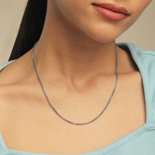 Sleek Minimalist Silver Chain,,hi-res image number null