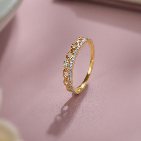 Crown Jewel 14KT Gold & Diamond Ring