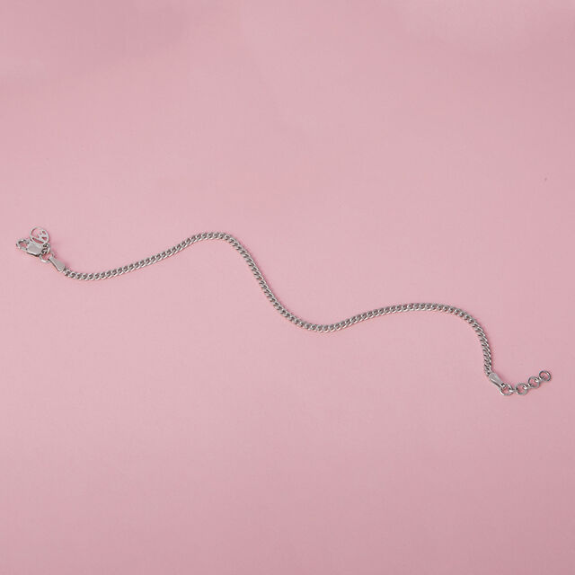 Sleek Link Silver Bracelet,,hi-res image number null