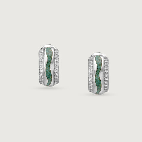 Sway Stunner Silver Hoop Earrings