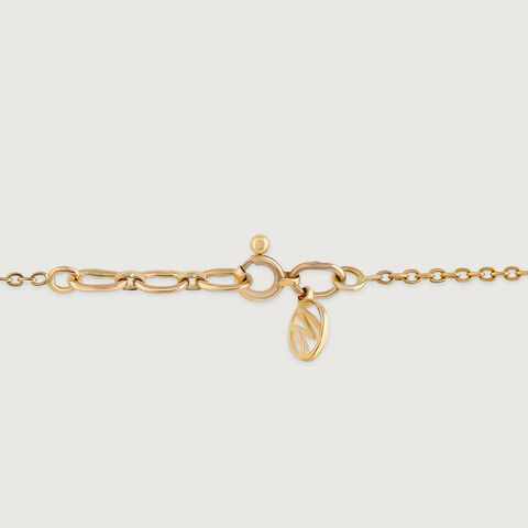 Yin Yang Evil Eye Gold Pendant with Chain